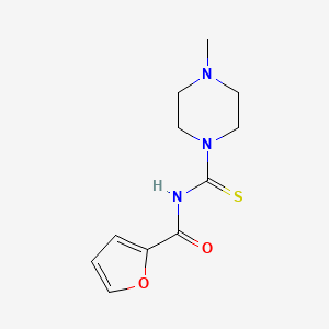 molecular formula C11H15N3O2S B5880615 N-[(4-methyl-1-piperazinyl)carbonothioyl]-2-furamide 