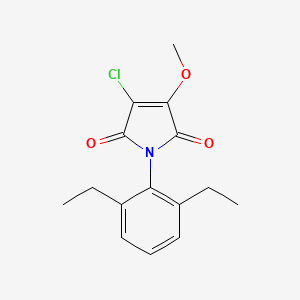 molecular formula C15H16ClNO3 B5880621 3-chloro-1-(2,6-diethylphenyl)-4-methoxy-1H-pyrrole-2,5-dione 