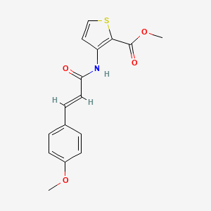 molecular formula C16H15NO4S B5880625 methyl 3-{[3-(4-methoxyphenyl)acryloyl]amino}-2-thiophenecarboxylate 
