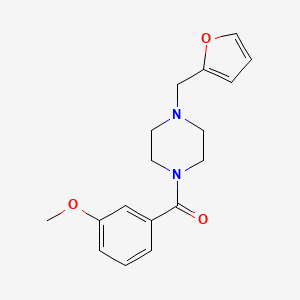 molecular formula C17H20N2O3 B5880661 1-(2-furylmethyl)-4-(3-methoxybenzoyl)piperazine CAS No. 5832-05-3