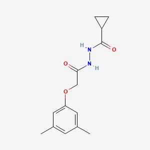 molecular formula C14H18N2O3 B5880669 N'-[2-(3,5-dimethylphenoxy)acetyl]cyclopropanecarbohydrazide 