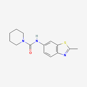 molecular formula C14H17N3OS B5880671 N-(2-methyl-1,3-benzothiazol-6-yl)-1-piperidinecarboxamide 