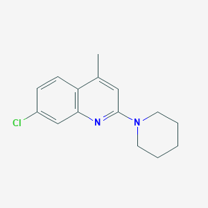 molecular formula C15H17ClN2 B5880676 7-chloro-4-methyl-2-(1-piperidinyl)quinoline 