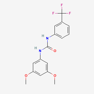 molecular formula C16H15F3N2O3 B5880706 N-(3,5-dimethoxyphenyl)-N'-[3-(trifluoromethyl)phenyl]urea 