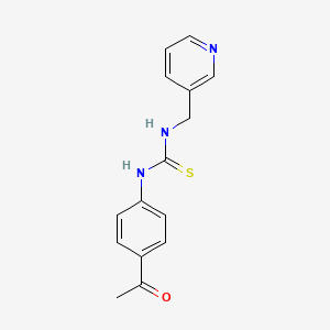 molecular formula C15H15N3OS B5880710 N-(4-acetylphenyl)-N'-(3-pyridinylmethyl)thiourea 