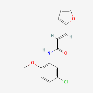 molecular formula C14H12ClNO3 B5880744 N-(5-chloro-2-methoxyphenyl)-3-(2-furyl)acrylamide 