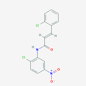 molecular formula C15H10Cl2N2O3 B5880749 N-(2-chloro-5-nitrophenyl)-3-(2-chlorophenyl)acrylamide 