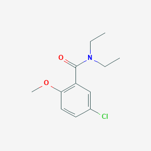 molecular formula C12H16ClNO2 B5880752 5-chloro-N,N-diethyl-2-methoxybenzamide 