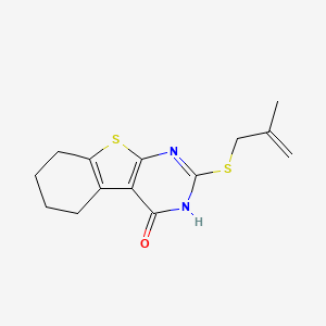 molecular formula C14H16N2OS2 B5880794 2-[(2-methyl-2-propen-1-yl)thio]-5,6,7,8-tetrahydro[1]benzothieno[2,3-d]pyrimidin-4(3H)-one 