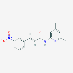 molecular formula C16H15N3O3 B5880812 N-(4,6-dimethyl-2-pyridinyl)-3-(3-nitrophenyl)acrylamide 