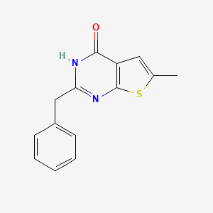 molecular formula C14H12N2OS B5880861 2-benzyl-6-methylthieno[2,3-d]pyrimidin-4(3H)-one 