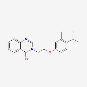 molecular formula C20H22N2O2 B5880878 3-[2-(4-isopropyl-3-methylphenoxy)ethyl]-4(3H)-quinazolinone 