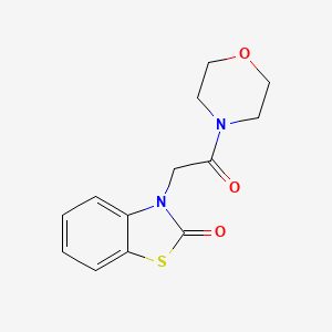 molecular formula C13H14N2O3S B5880886 3-[2-(4-morpholinyl)-2-oxoethyl]-1,3-benzothiazol-2(3H)-one 