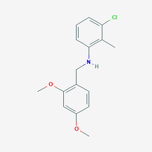 molecular formula C16H18ClNO2 B5880887 (3-chloro-2-methylphenyl)(2,4-dimethoxybenzyl)amine 