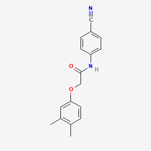 molecular formula C17H16N2O2 B5880890 N-(4-cyanophenyl)-2-(3,4-dimethylphenoxy)acetamide 