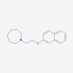 molecular formula C18H23NO B5880892 1-[2-(2-naphthyloxy)ethyl]azepane 