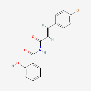 molecular formula C16H12BrNO3 B5880911 N-[3-(4-bromophenyl)acryloyl]-2-hydroxybenzamide 