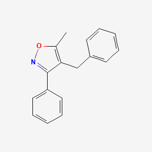 molecular formula C17H15NO B588092 3-苯基-4-苄基-5-甲基异噁唑 CAS No. 139395-94-1