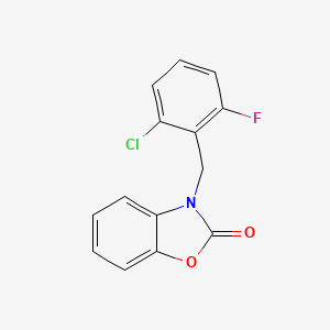 molecular formula C14H9ClFNO2 B5880926 3-(2-chloro-6-fluorobenzyl)-1,3-benzoxazol-2(3H)-one 