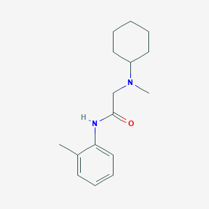 molecular formula C16H24N2O B5880928 N~2~-cyclohexyl-N~2~-methyl-N~1~-(2-methylphenyl)glycinamide 