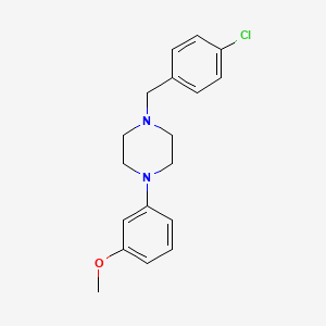 molecular formula C18H21ClN2O B5880931 1-(4-chlorobenzyl)-4-(3-methoxyphenyl)piperazine 