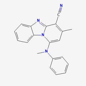 molecular formula C20H16N4 B5880934 3-methyl-1-[methyl(phenyl)amino]pyrido[1,2-a]benzimidazole-4-carbonitrile 