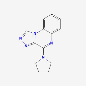 molecular formula C13H13N5 B5880945 4-(1-pyrrolidinyl)[1,2,4]triazolo[4,3-a]quinoxaline 