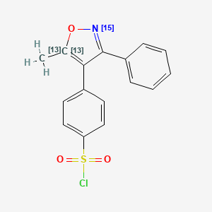 Valdecoxib Sulfonyl Chloride-13C2,15N