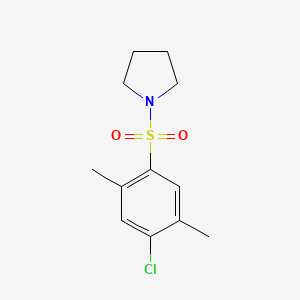 1-[(4-chloro-2,5-dimethylphenyl)sulfonyl]pyrrolidine