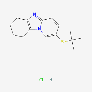molecular formula C15H21ClN2S B5880968 2-(tert-butylthio)-6,7,8,9-tetrahydropyrido[1,2-a]benzimidazole hydrochloride 