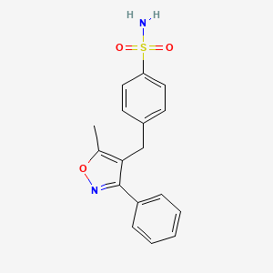 molecular formula C17H16N2O3S B588097 3-Phenyl-4-(4-aminosulfonylbenzyl)-5-methylisoxazole CAS No. 1391052-01-9