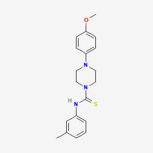 molecular formula C19H23N3OS B5880972 4-(4-methoxyphenyl)-N-(3-methylphenyl)-1-piperazinecarbothioamide 