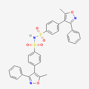 molecular formula C32H25N3O6S2 B588098 Valdecoxib Impurity B CAS No. 1373038-60-8