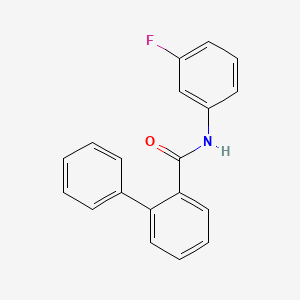 molecular formula C19H14FNO B5880986 N-(3-fluorophenyl)-2-biphenylcarboxamide 