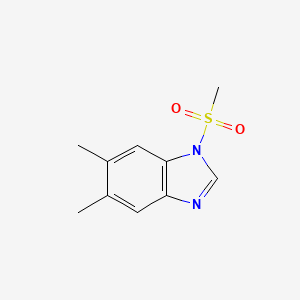 molecular formula C10H12N2O2S B5881021 5,6-dimethyl-1-(methylsulfonyl)-1H-benzimidazole 