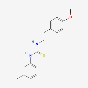 molecular formula C17H20N2OS B5881023 N-[2-(4-methoxyphenyl)ethyl]-N'-(3-methylphenyl)thiourea 