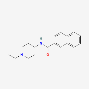 molecular formula C18H22N2O B5881034 N-(1-ethyl-4-piperidinyl)-2-naphthamide 