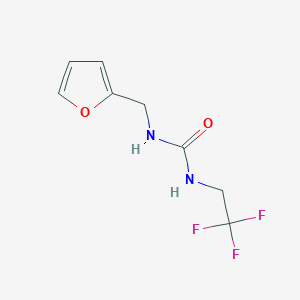 molecular formula C8H9F3N2O2 B5881039 N-(2-furylmethyl)-N'-(2,2,2-trifluoroethyl)urea 