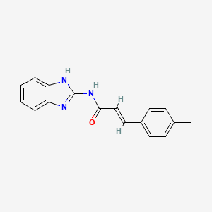 molecular formula C17H15N3O B5881063 N-1H-benzimidazol-2-yl-3-(4-methylphenyl)acrylamide 