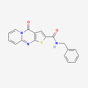 molecular formula C18H13N3O2S B5881071 N-benzyl-4-oxo-4H-pyrido[1,2-a]thieno[2,3-d]pyrimidine-2-carboxamide 