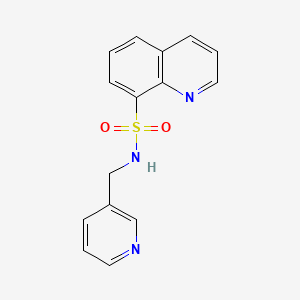 molecular formula C15H13N3O2S B5881072 N-(3-pyridinylmethyl)-8-quinolinesulfonamide 
