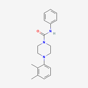 molecular formula C19H23N3O B5881074 4-(2,3-dimethylphenyl)-N-phenyl-1-piperazinecarboxamide 