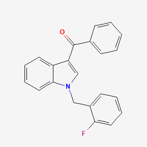 molecular formula C22H16FNO B5881090 [1-(2-fluorobenzyl)-1H-indol-3-yl](phenyl)methanone 