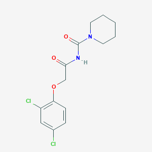 molecular formula C14H16Cl2N2O3 B5881098 N-[2-(2,4-dichlorophenoxy)acetyl]-1-piperidinecarboxamide 