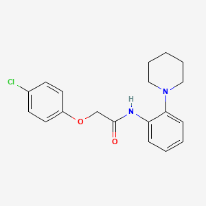 2-(4-chlorophenoxy)-N-[2-(1-piperidinyl)phenyl]acetamide
