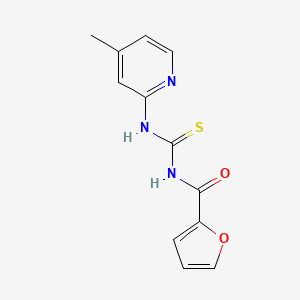 molecular formula C12H11N3O2S B5881112 N-{[(4-methyl-2-pyridinyl)amino]carbonothioyl}-2-furamide 