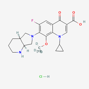 molecular formula C21H25ClFN3O4 B588115 Moxifloxacin Hydrochloride-13CD3 CAS No. 1246816-75-0