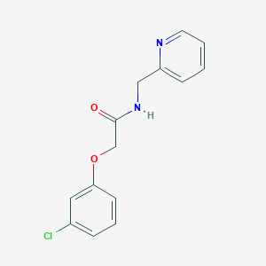 molecular formula C14H13ClN2O2 B5881156 2-(3-chlorophenoxy)-N-(2-pyridinylmethyl)acetamide 