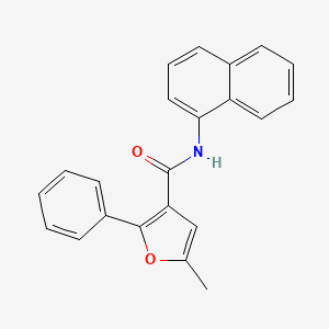 molecular formula C22H17NO2 B5881188 5-methyl-N-1-naphthyl-2-phenyl-3-furamide 