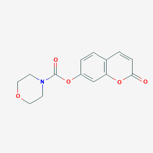 molecular formula C14H13NO5 B5881192 2-oxo-2H-chromen-7-yl 4-morpholinecarboxylate 